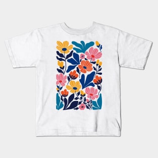 Matisse Inspired Abstract Contemporary Floral Kids T-Shirt